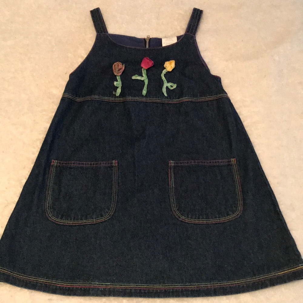 Girls size 6 denim jumper